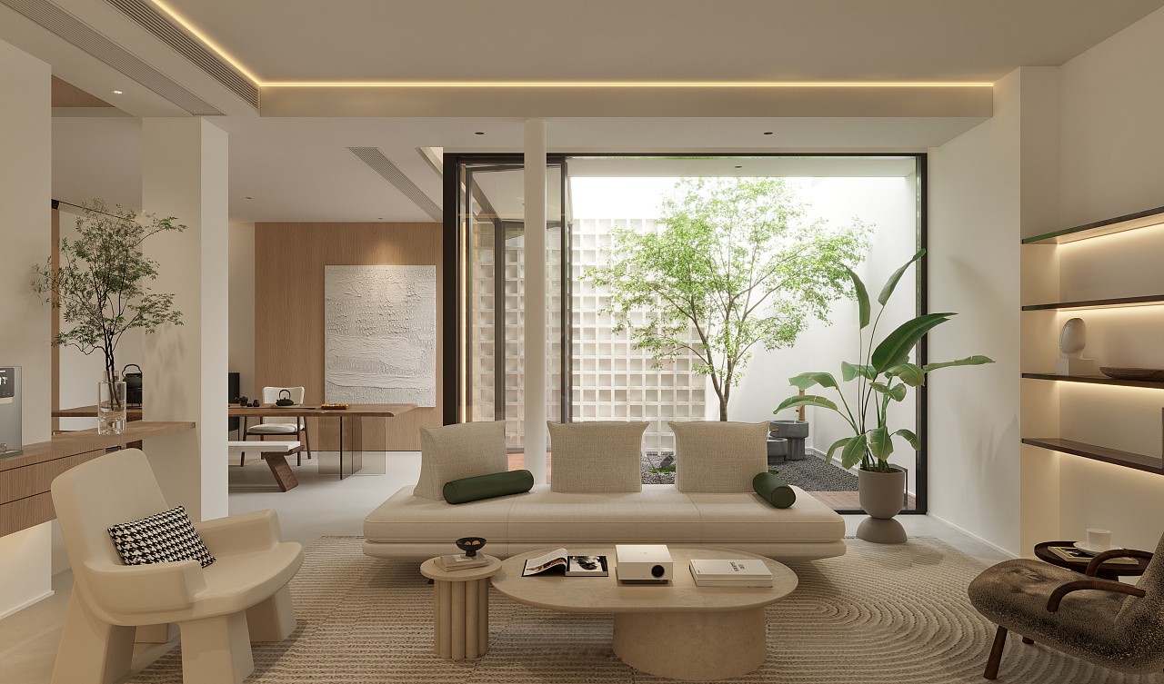 Beautiful modern home living room styled by Hi Tech HomeStyles